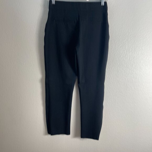 Spanx Womens Medium Petite Black Cropped Pants Stretch Pull On - Picture 3 of 9
